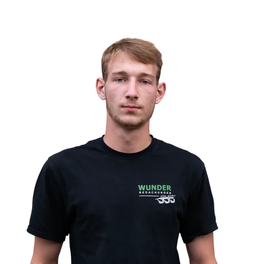 Justin Knauer — Auszubildender bei Wunder Bedachungen in Coburg